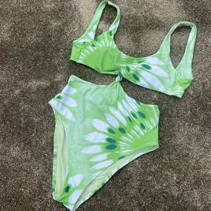 aerie “Oliver twist” tie-dye monokini